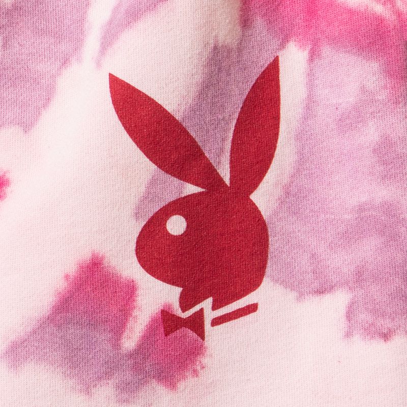 Shorts Playboy Playmate Pink Tie Dye Femme Violette Blanche | UEFXOGZ-16