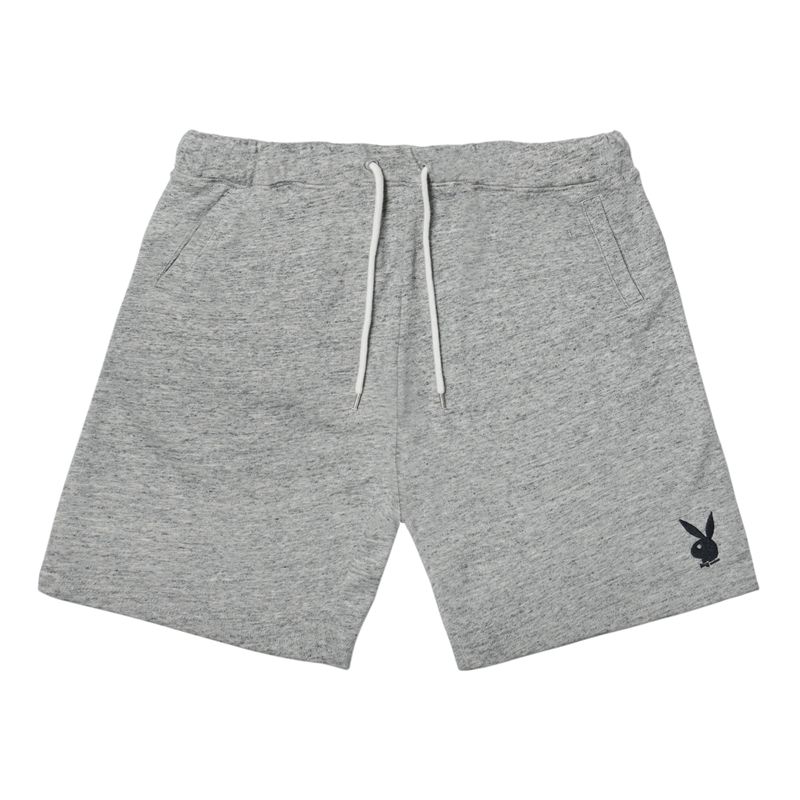 Shorts Playboy Rabbit Head Sweat Homme Grise | ATCLWBF-89