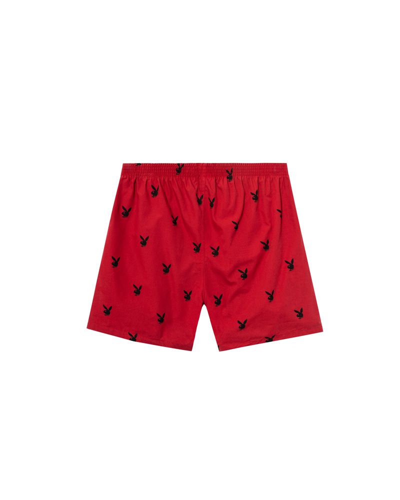 Shorts Playboy Repeating Rabbit Head Lounge Homme Bleu | PUIRBDS-13