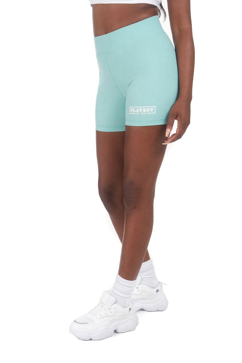 Shorts Playboy Sport Bike Femme Vert | SFMXYCL-59