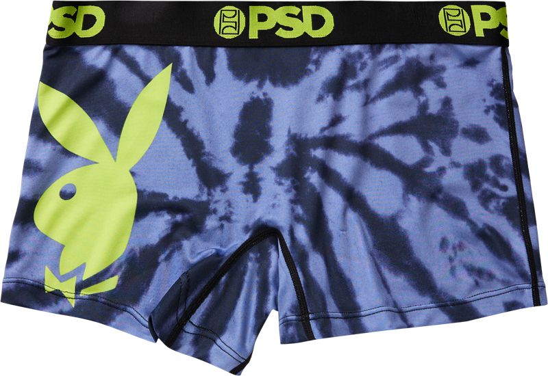 Shorts Playboy Tie Dye Logo Boy Femme Noir Violette | IGXTDZN-84