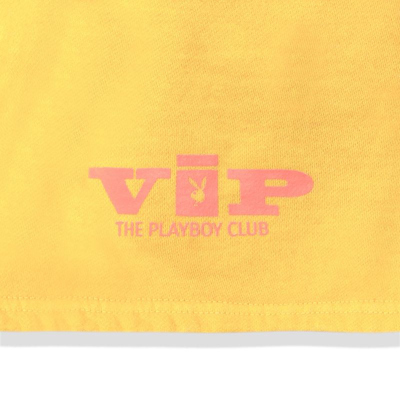 Shorts Playboy Vip Club Sweat Femme Jaune | GHUCIJT-90