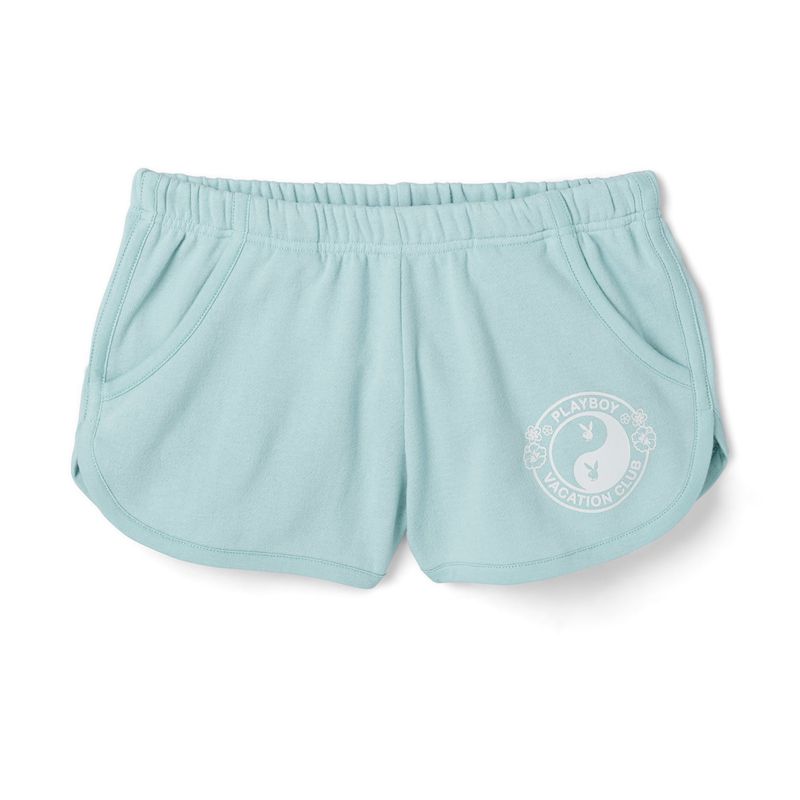 Shorts Playboy Wipeout Dolphins Femme Bleu | DPOZJMU-63