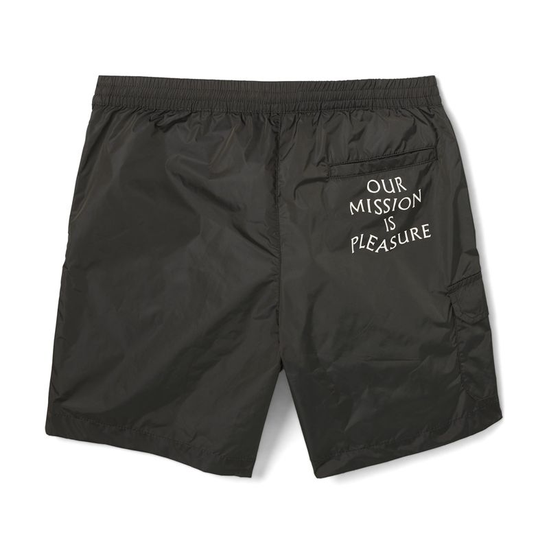 Shorts Playboy Woven Pocket Nylon Homme Noir | WYKTZAX-29