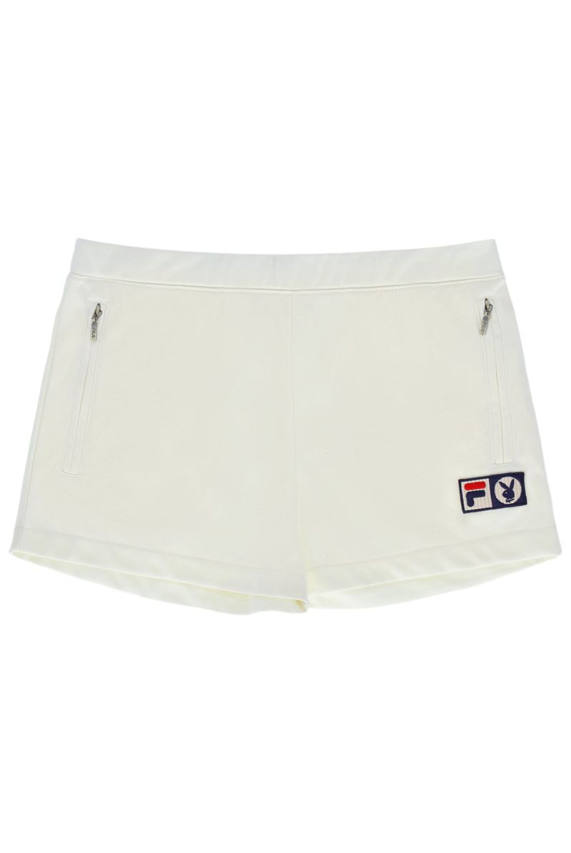 Shorts Playboy X Fila Jeana Femme Blanche | SCOHLKY-09