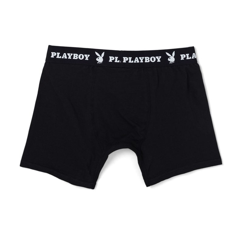 Sous Vêtement Playboy 1-Pack Boxer Brief Homme Noir | DMYQXCV-51