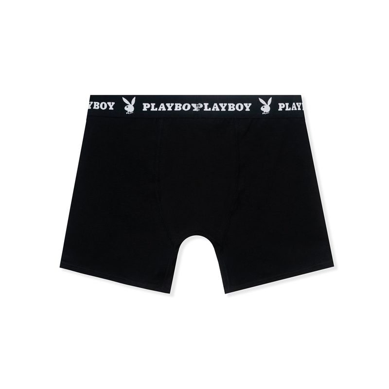 Sous Vêtement Playboy 2-Pack Boxer Briefs Homme Noir | FVUCWXL-26