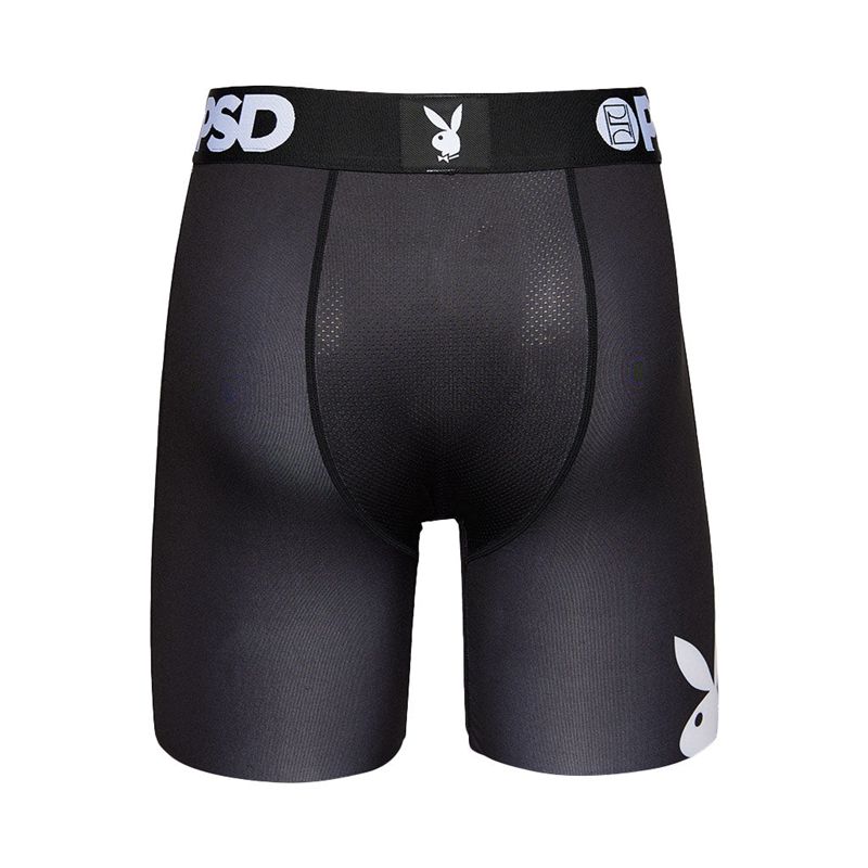 Sous Vêtement Playboy Logo Boxer Brief Homme Noir Blanche | LUPDBGQ-10