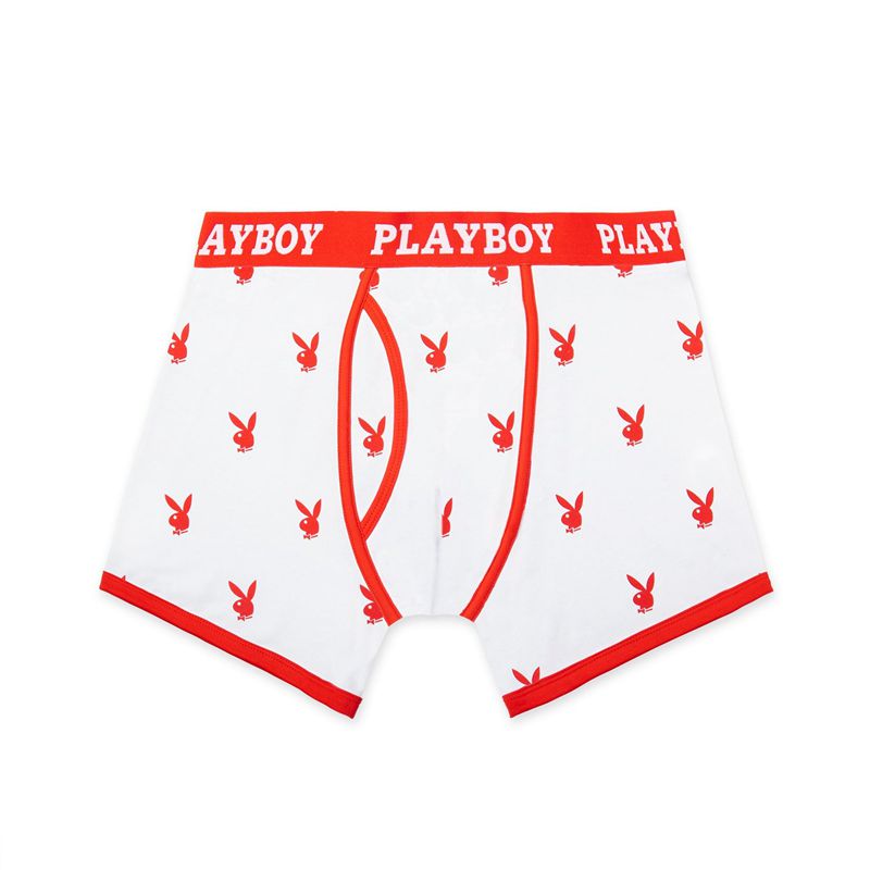 Sous Vêtement Playboy Rabbit Head Boxer Briefs Homme Noir | ZNRSIGH-16