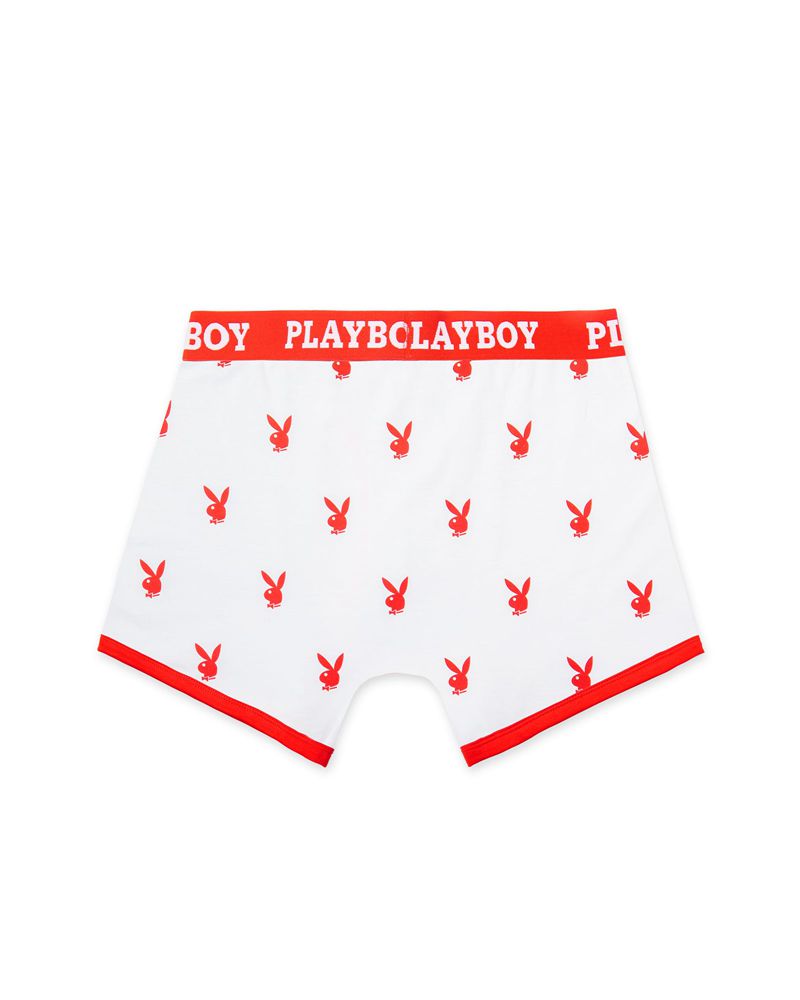 Sous Vêtement Playboy Rabbit Head Boxer Briefs Homme Noir | ZNRSIGH-16