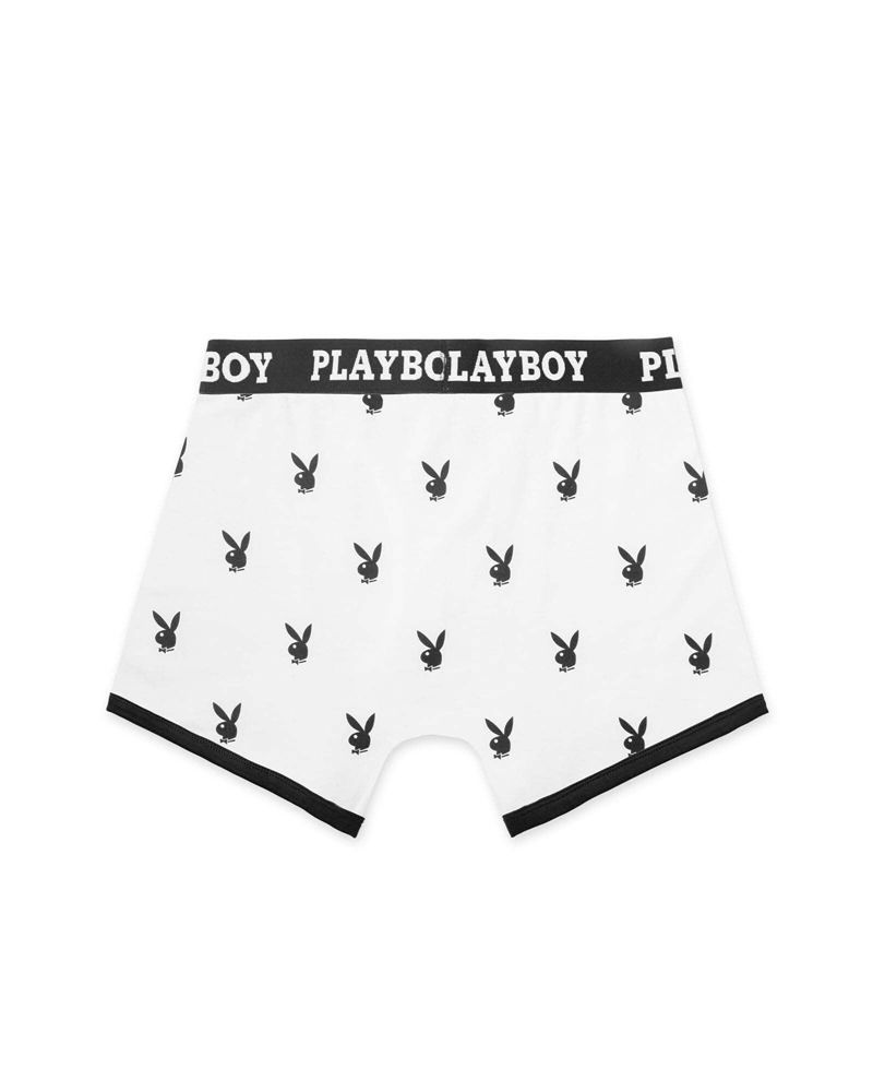 Sous Vêtement Playboy Rabbit Head Boxer Briefs Homme Noir | ZNRSIGH-16