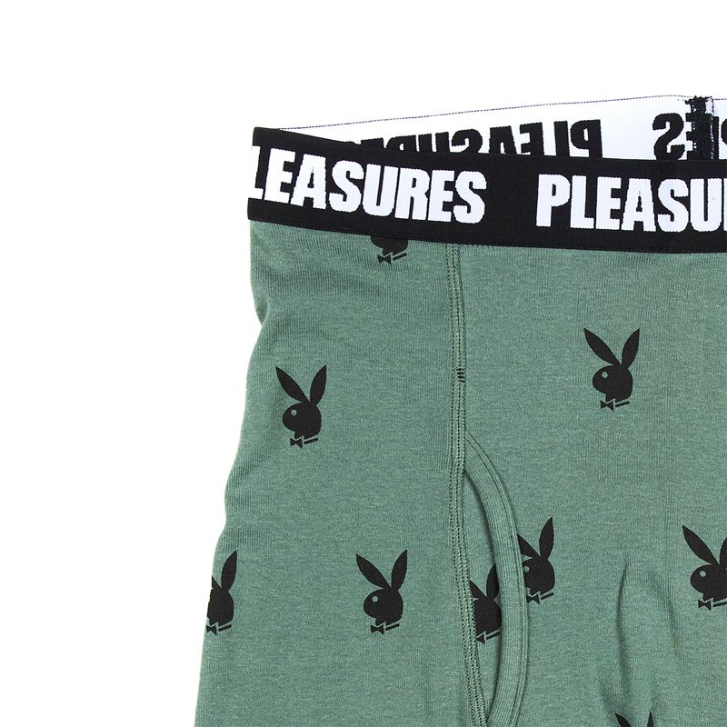 Sous Vêtement Playboy X Pleasures Boxer Briefs Set Homme Noir Vert | PDGMOIR-57