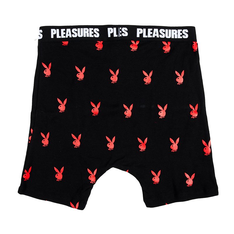 Sous Vêtement Playboy X Pleasures Boxer Briefs Set Homme Noir Vert | PDGMOIR-57