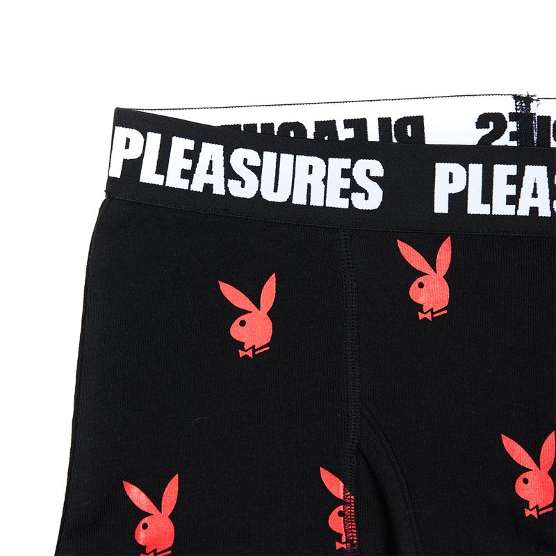 Sous Vêtement Playboy X Pleasures Boxer Briefs Set Homme Noir Vert | PDGMOIR-57