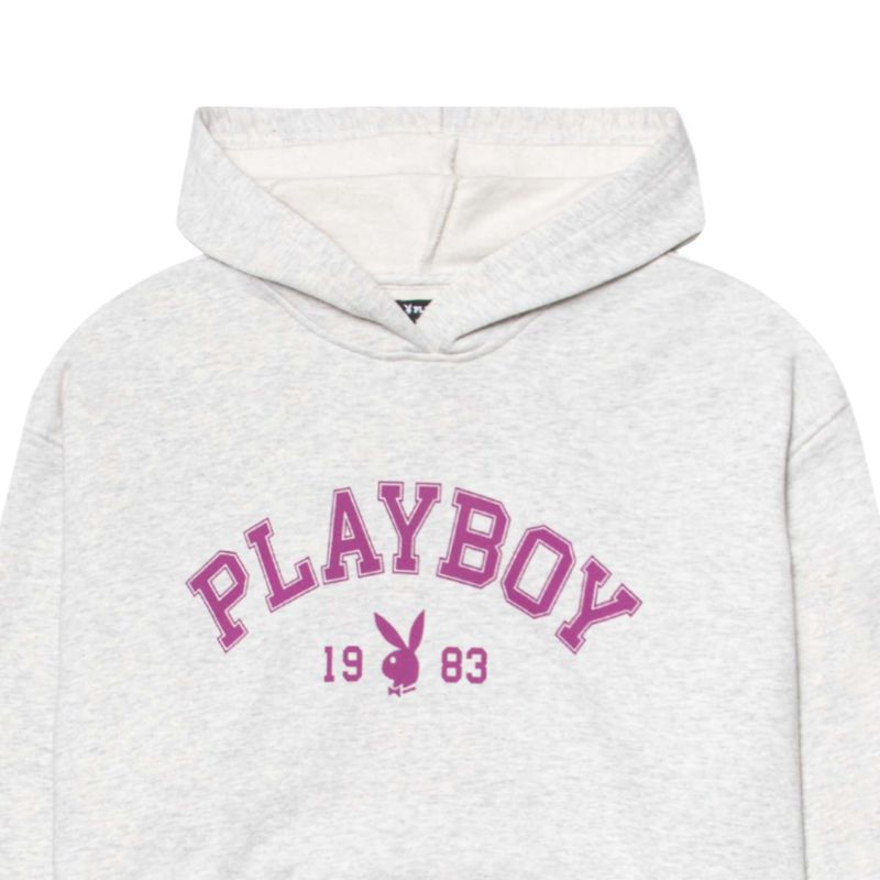 Sweat À Capuche Playboy 1983 Femme Grise | PQTSBEJ-37