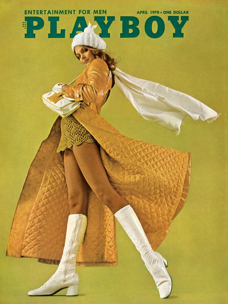 Sweat À Capuche Playboy April 1970 Cover Homme Vert | WZIMGQB-16