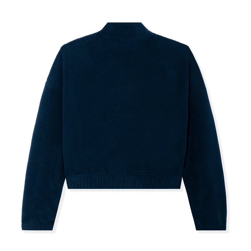 Sweat À Capuche Playboy Fleece Half-Zip Femme Bleu | KVGXSAN-90