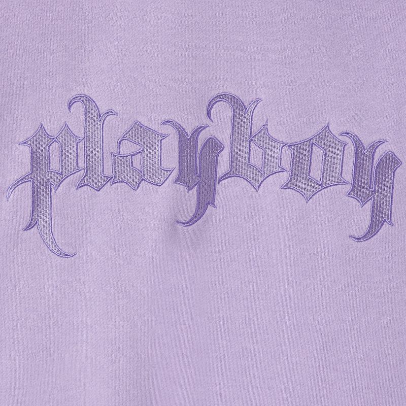 Sweat À Capuche Playboy Layered Femme Violette | XTHKAIE-01