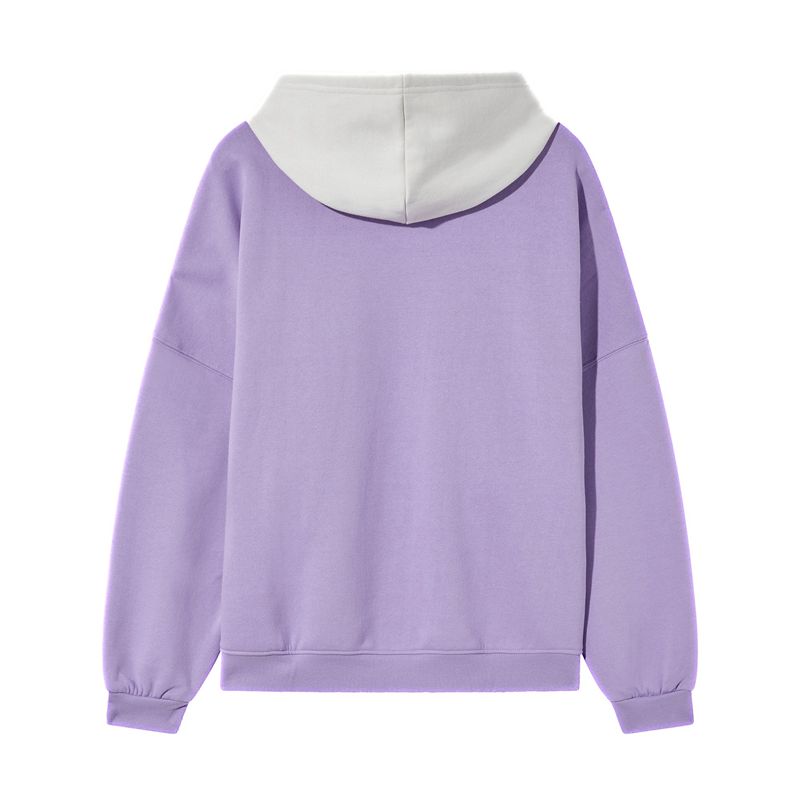 Sweat À Capuche Playboy Layered Femme Violette | XTHKAIE-01