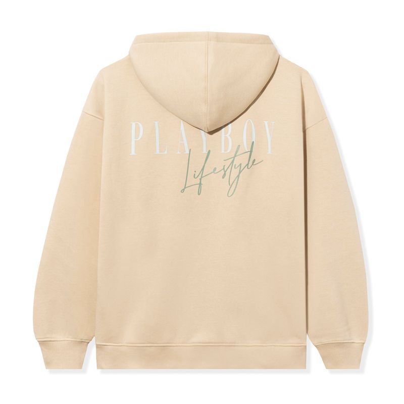 Sweat À Capuche Playboy Lifestyle Zip-Up Femme Bleu | NAMEFRY-16