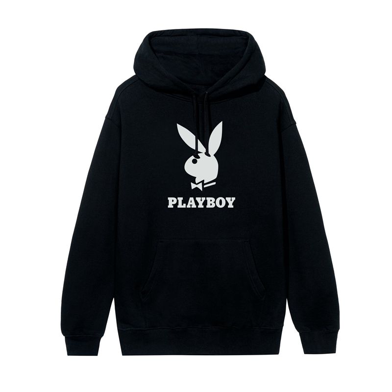 Sweat À Capuche Playboy Logo Homme Marron | BRHZQIU-62