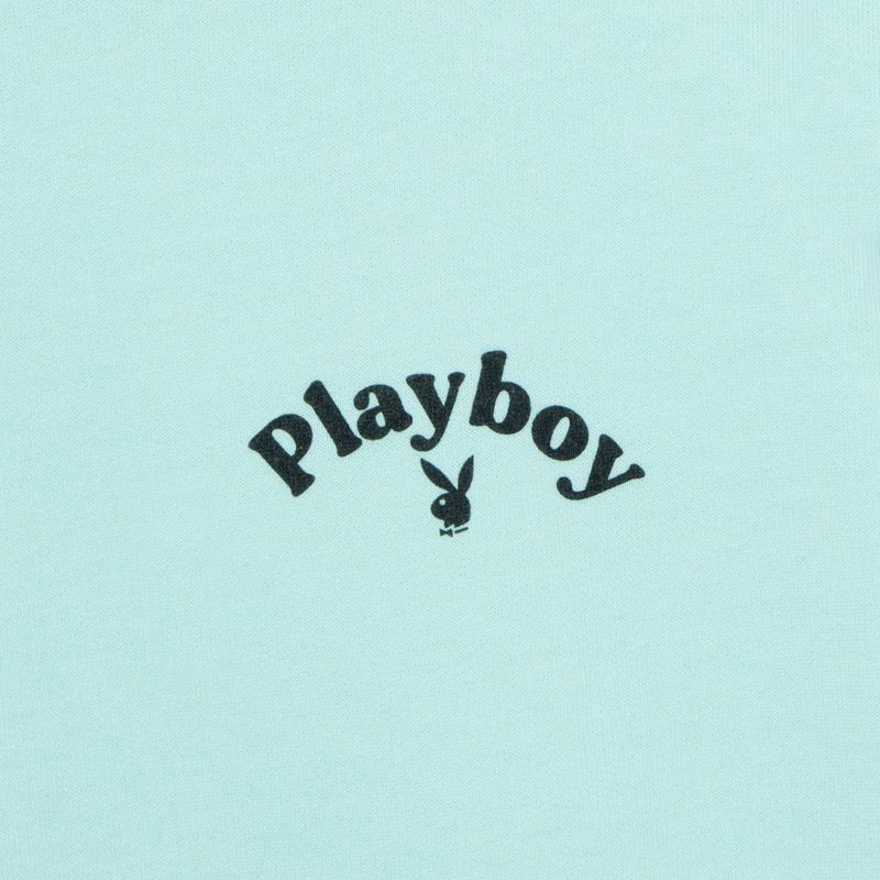 Sweat À Capuche Playboy Logo Oversized Crewneck Femme Menthe | SRMZATV-84