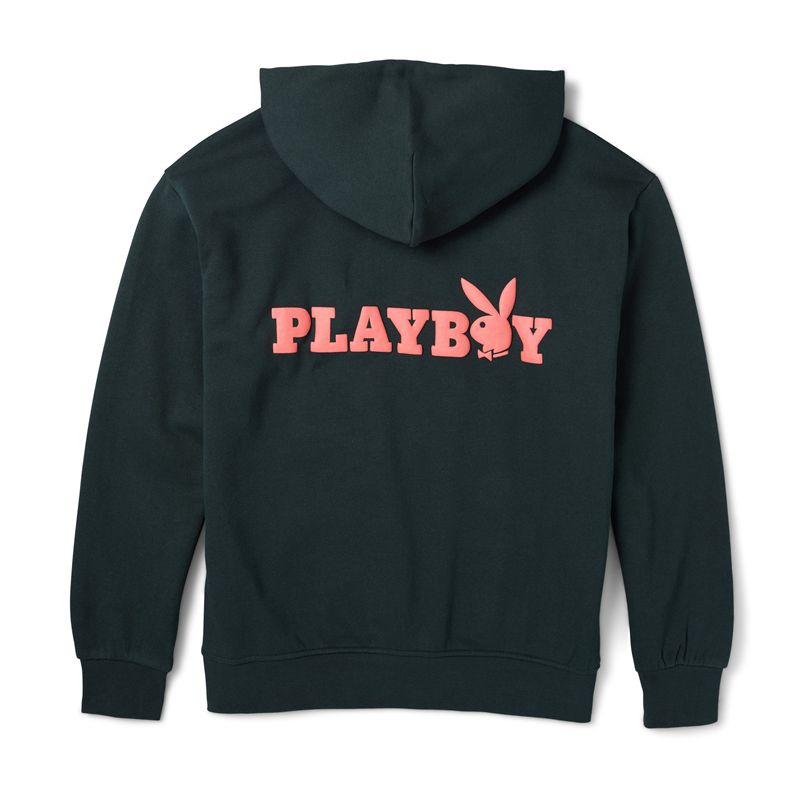 Sweat À Capuche Playboy Love Homme Noir | AXDMTZY-56