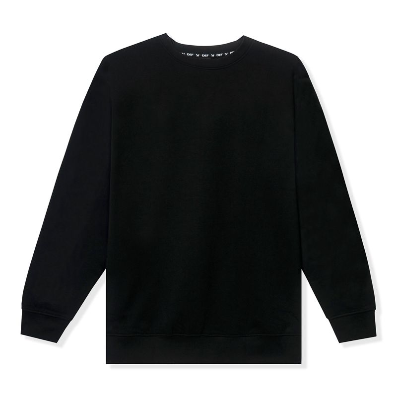 Sweat À Capuche Playboy Masthead Pullover Crewneck Homme Noir | DQPMSFC-17