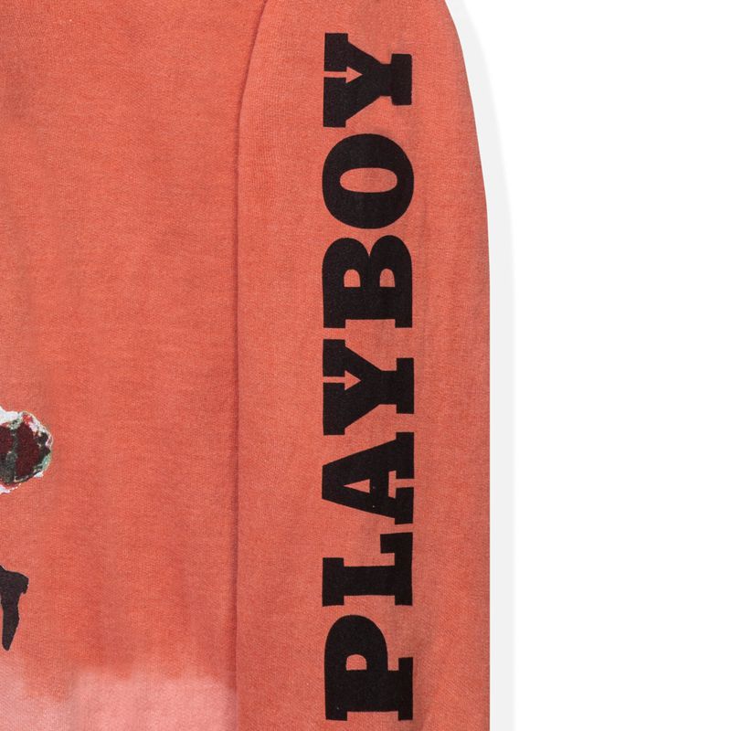 Sweat À Capuche Playboy Mr. Crewneck Homme Orange | RWUBJCV-96