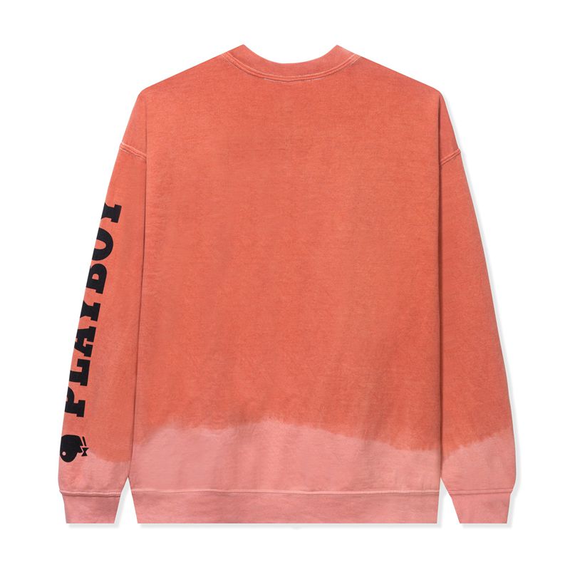 Sweat À Capuche Playboy Mr. Crewneck Homme Orange | RWUBJCV-96