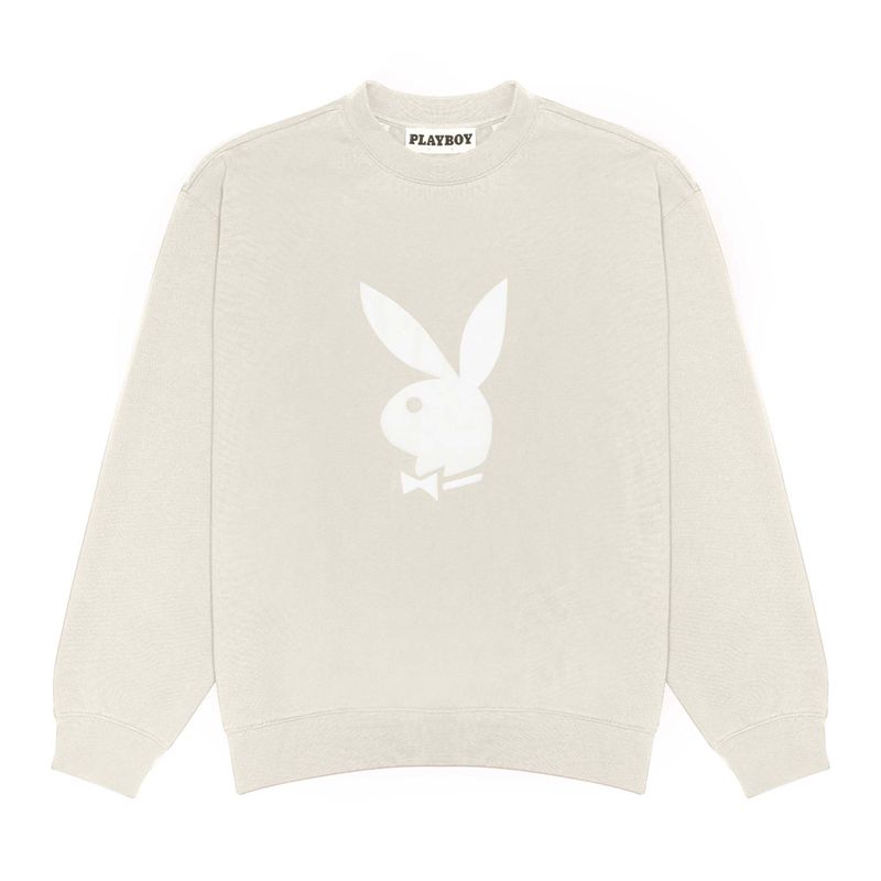 Sweat À Capuche Playboy Nuance Crewneck Homme Bordeaux | DSKXRQB-71