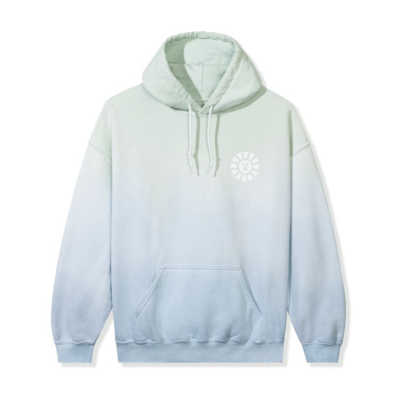 Sweat À Capuche Playboy Ombre Sunburst Femme Grise Bleu | BVMLPGC-16