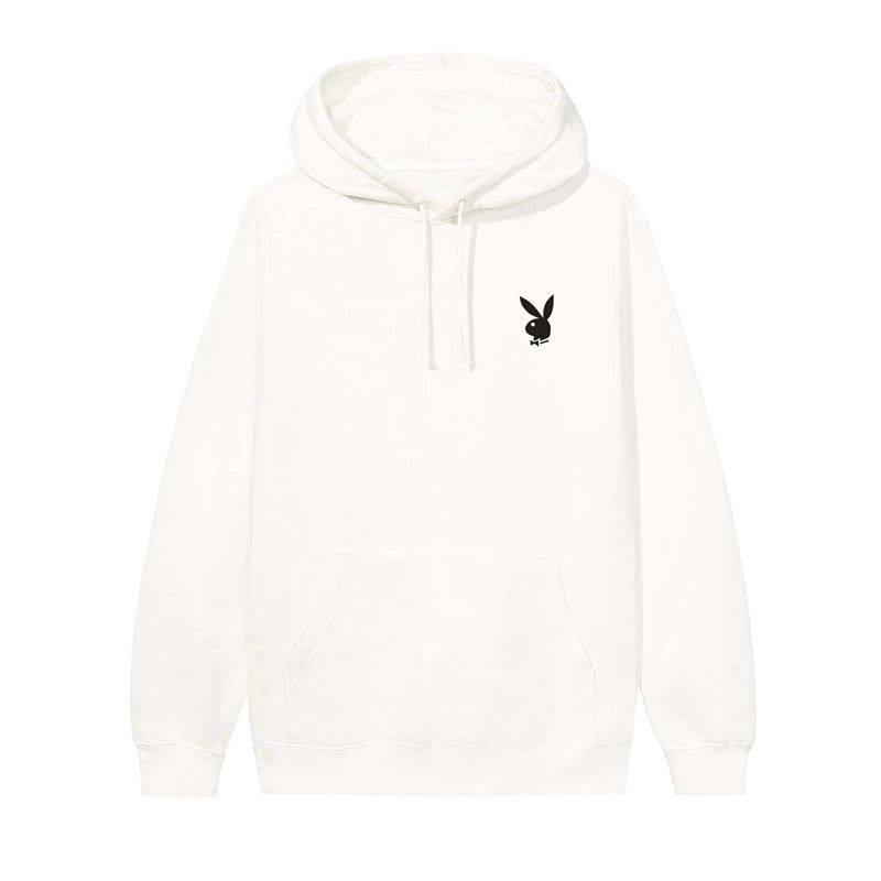 Sweat À Capuche Playboy Queen Of Hearts Homme Beige | PRAOGZS-19