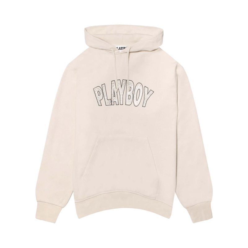 Sweat À Capuche Playboy Slots Homme Rose | TEDWGJL-02