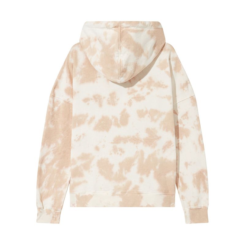 Sweat À Capuche Playboy Tie Dye Oversized Femme Blanche Marron | DMONCXQ-19