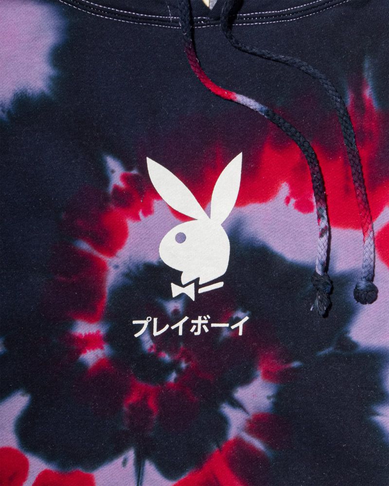 Sweat À Capuche Playboy Tokyo Club Homme Rouge | INUDVBC-63