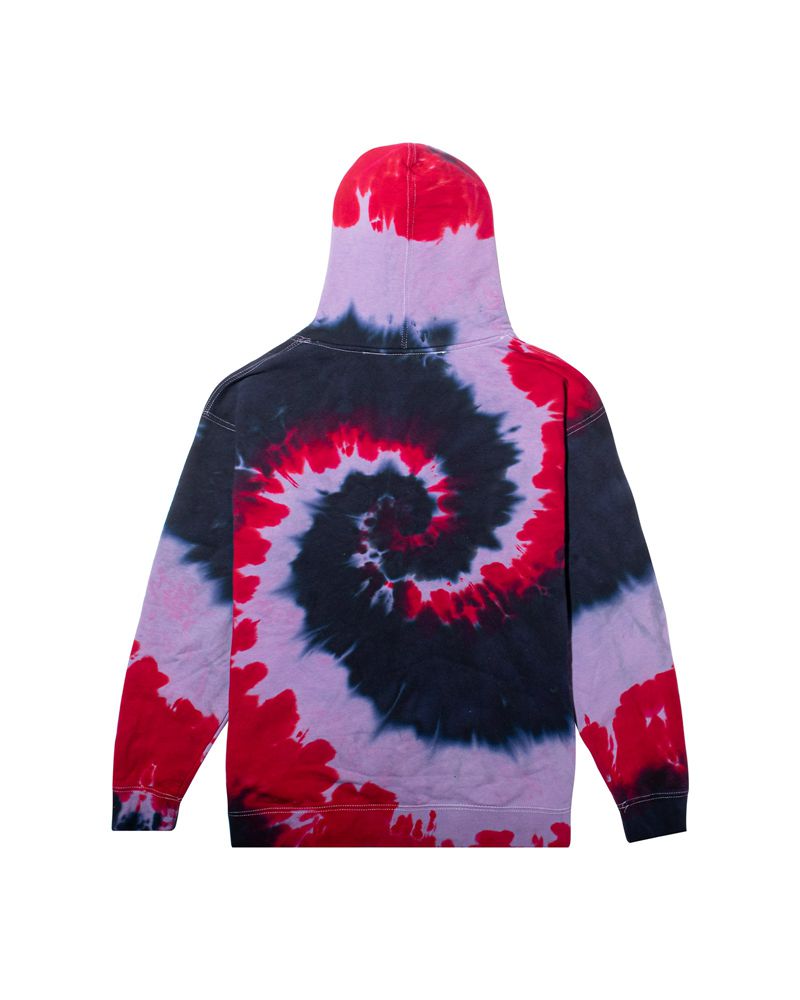 Sweat À Capuche Playboy Tokyo Club Tie-Dye Femme Rouge | BFKTJIA-49