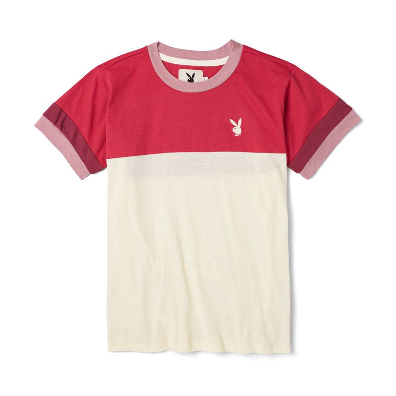 T Chemises Playboy Summer Of Love Tee Femme Rouge Blanche | OARBSWY-21