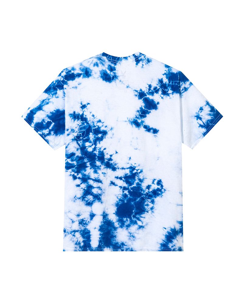 T Chemises Playboy Tie-Dye Au Naturel Femme Blanche Bleu | UGYMZSE-74