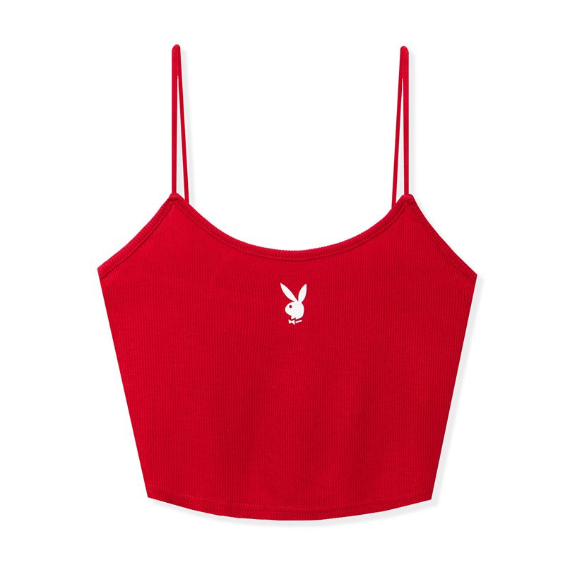 Tank Playboy Classiche Top Femme Rouge | HJZFGOY-35