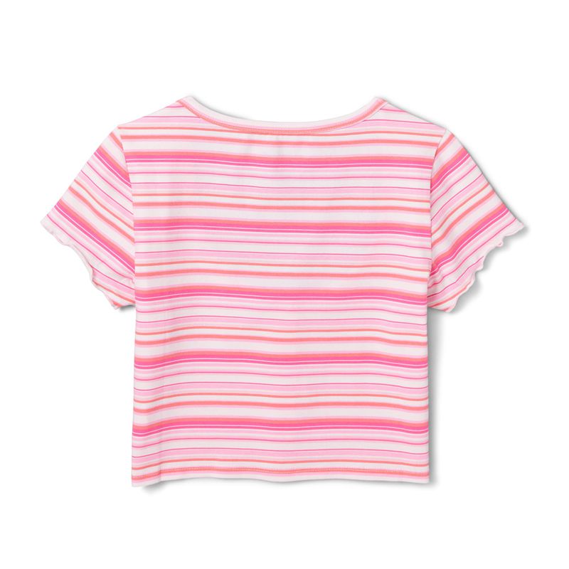 Tank Playboy Crush Stripe Scoop Tee Femme Rose | LYRPHVQ-01