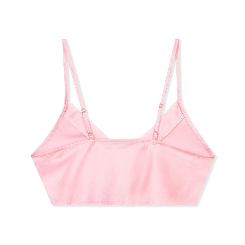 Tank Playboy Lounge Satin Femme Rose | ARXTOWN-62