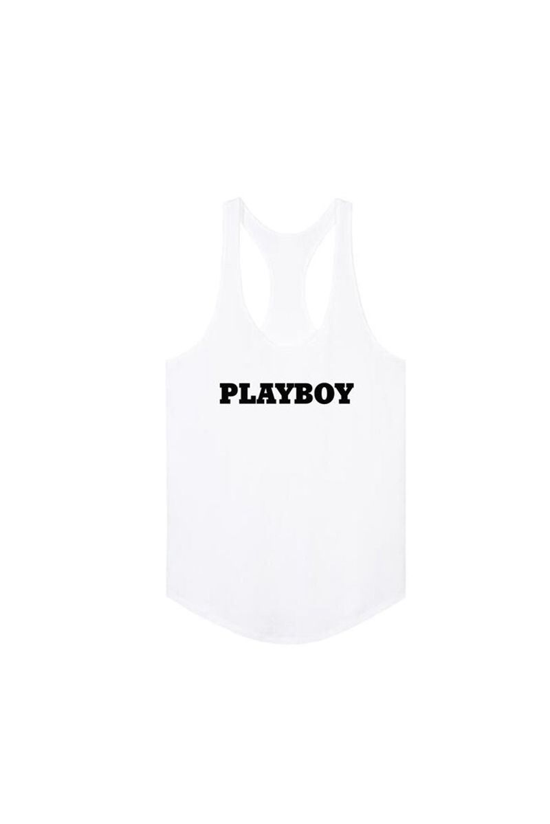 Tank Playboy Masthead Femme Blanche | AIGYJPX-13