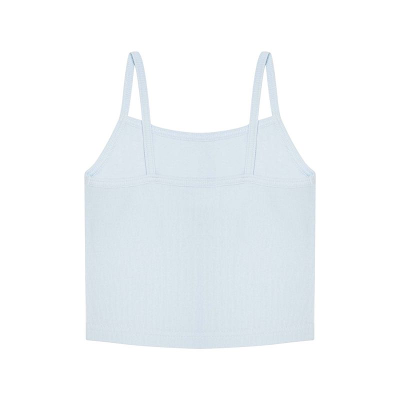 Tank Playboy Ribbed Top Femme Bleu | FGTAQVI-81