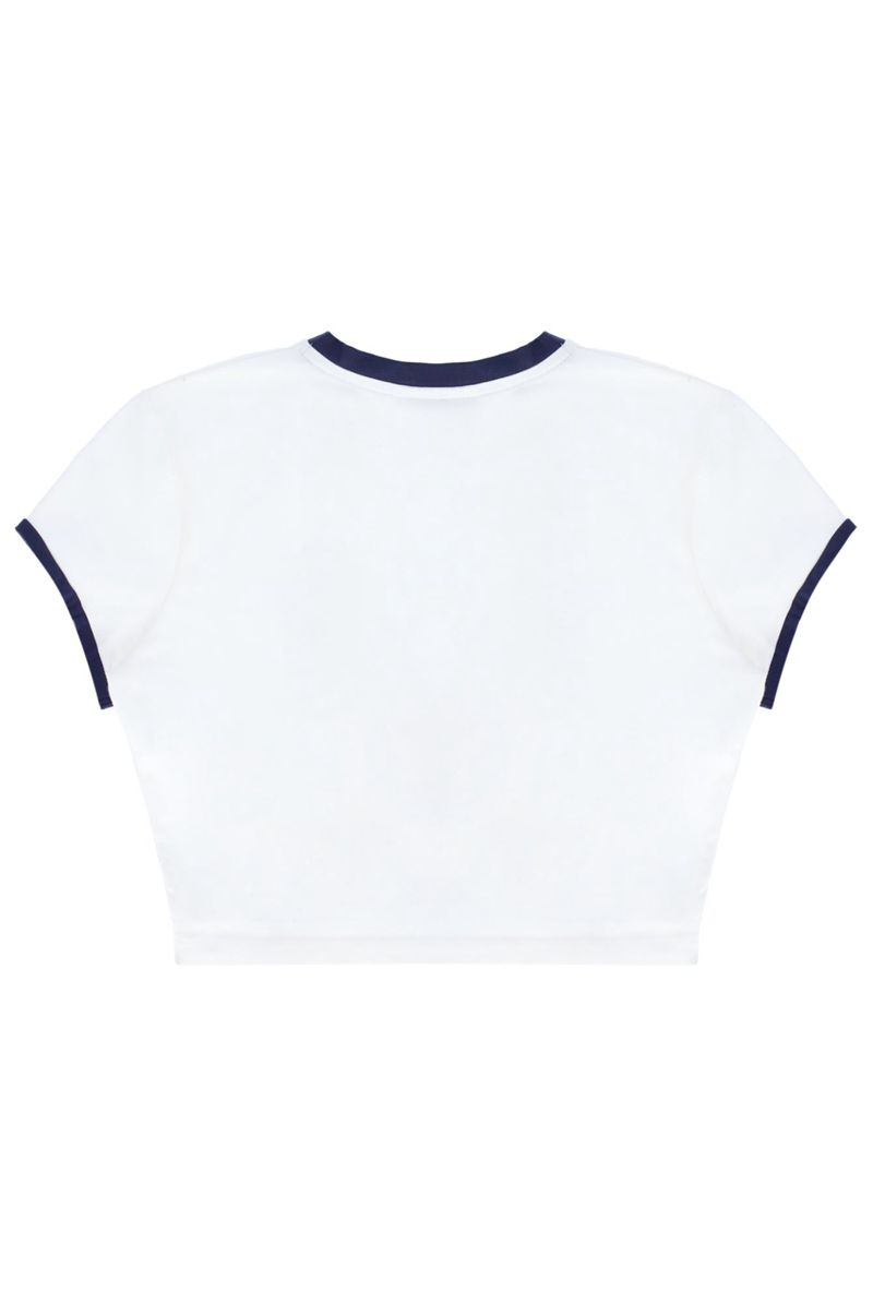 Tank Playboy X Fila Tee Femme Blanche | PESKBQA-36