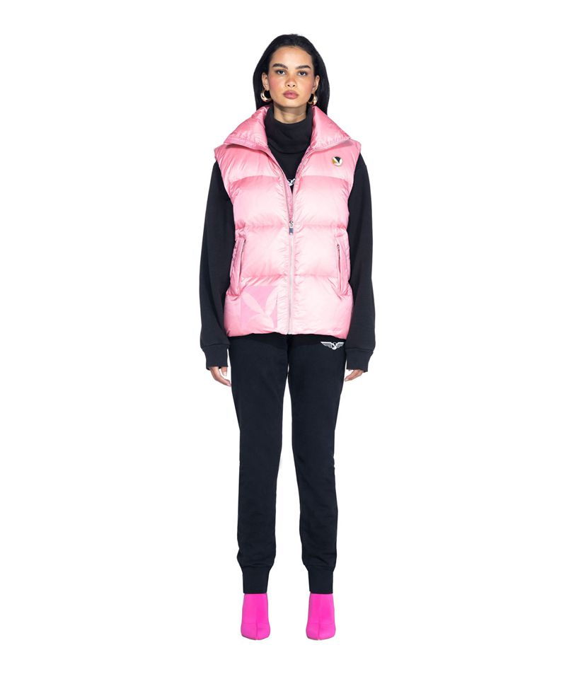 Vestes Playboy N950pb Puffer Vest Femme Noir | TVHJNYM-89