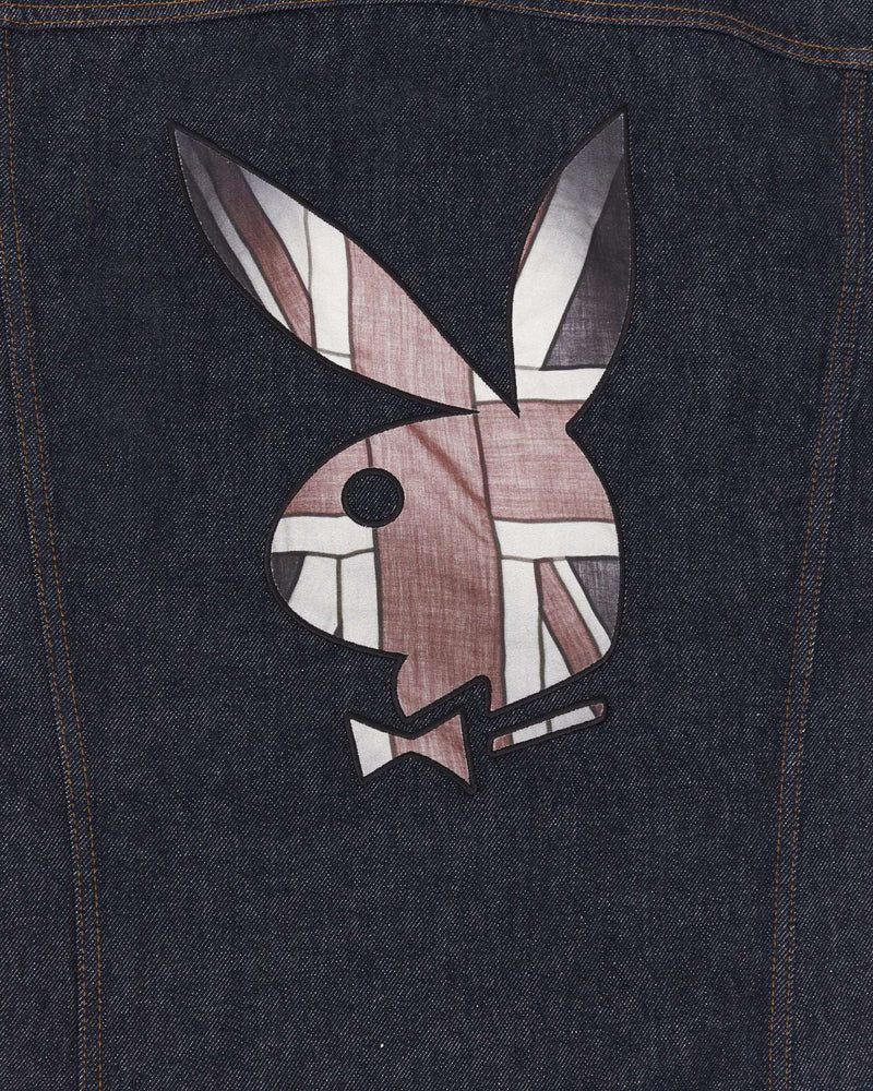 Vestes Playboy X John Richmond Denim Jacket Homme Bleu Foncé | EFDKPOC-09