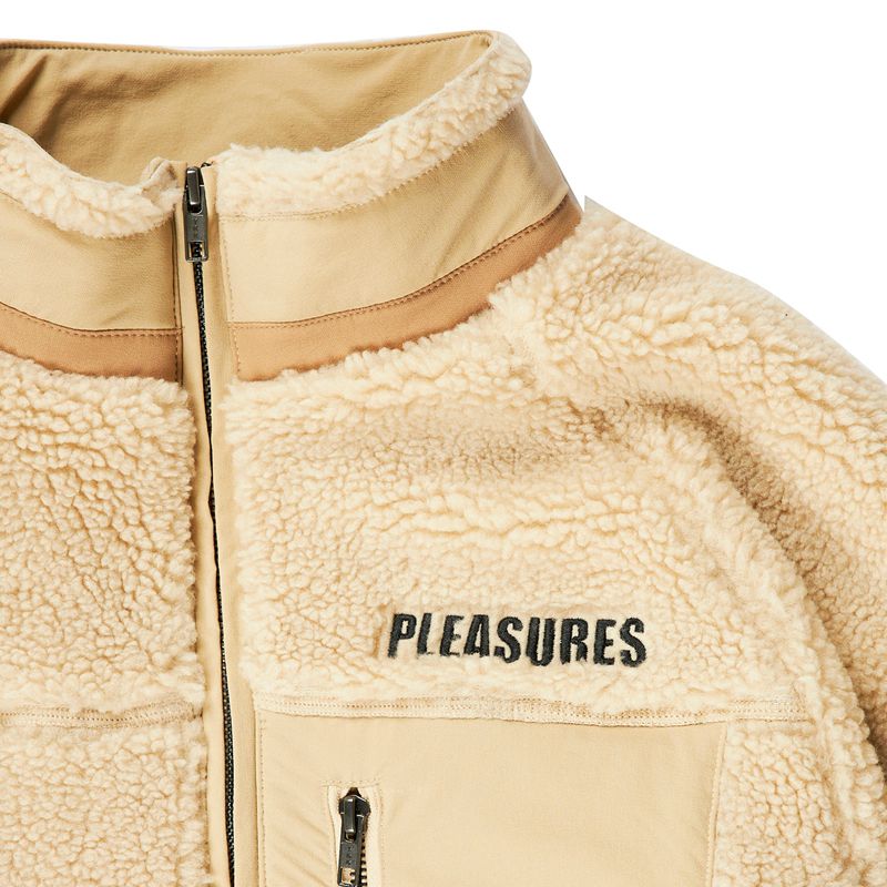 Vestes Playboy X Pleasures Bunny Sherpa Zip Up Jacket Homme Noir | YJELXCQ-49