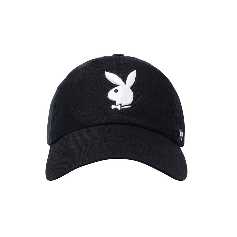 Chapeaux Playboy 47 Brand Adjustable Dad Femme Noir Blanche | CZVKLJM-72