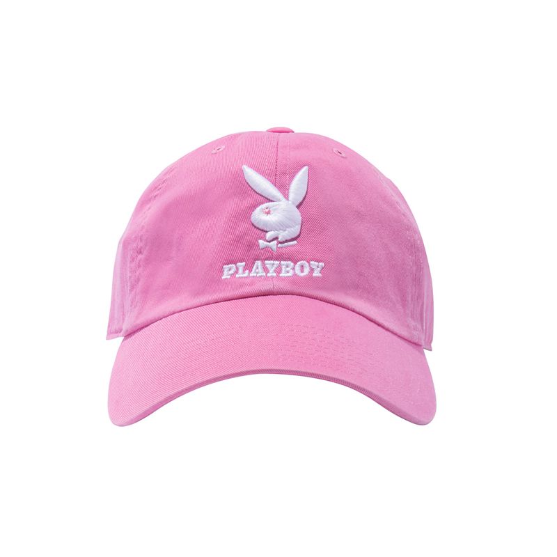 Chapeaux Playboy 47 Brand Adjustable Dad Homme Rose Blanche | HQXNOLJ-24